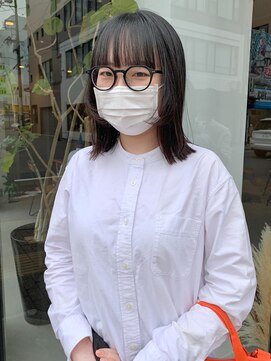 ヘアー アイス ルーチェ(HAIR ICI LUCE) プツっとカットに顔まわり似合わせカット/落合