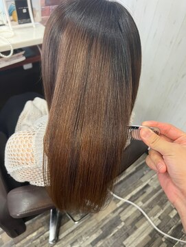 ヘアー リードレス(hair Re:dress) 髪質改善ストレートロング ツヤ髪ナチュラルブラウン