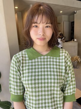 ヘアー アイス ルーチェ(HAIR ICI LUCE) ミルクティベージュ マロンベージュ ふわミディ /林