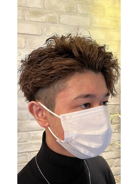 シャル 八王子(shalu) リバースアップバング＋ツイストスパイラルパーマ