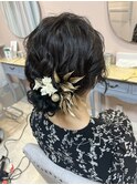大人お呼ばれシニヨン