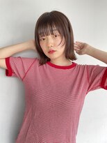 ルル 表参道(lulu.)&nbsp;ミニボブ 切りっぱなしボブ 暗髪ボブ 外ハネボブ【Riku】