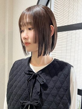 ノウル 中野(NoWL) 姫カットレイヤーボブショート中野グレージュイルミナ4181