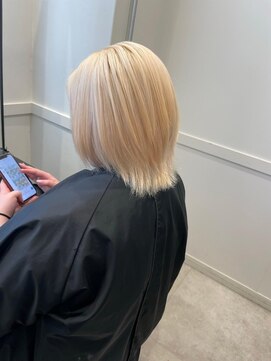 ぷてぃ(petit) ケアブリーチ/ダブルカラー/ボブ/ケアブリーチ/デザインカラー