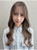 秋色くすみベージュヘーゼルベージュマロンブラウン