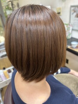 稲月美容室の写真/染めたいけどダメージが気になる方に…施術の度に髪本来の美しさを取り戻すアクアカラー＆水トリートメント