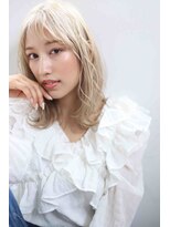 ウル(ulu)&nbsp;ハイトーンカラー　ミディアム　透明感カラー　名東区