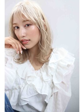 ウル(ulu) ハイトーンカラー ミディアム 透明感カラー 名東区