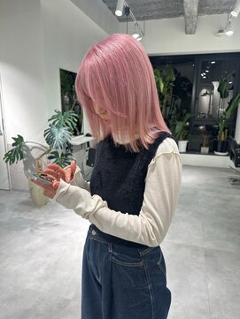 シエラ 南船場(CIERA.) アッシュグレーボブ ヘアアレンジプードルパーマロングヘア