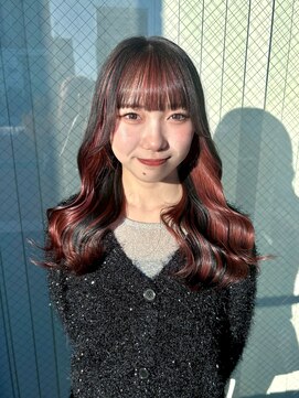 ザ オーダー(THE ORDER) 暖色デザインカラー セクショングラデーション赤髪