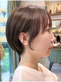 ミニウルフレイヤーカット顔周りカット前髪カットショート/大宮