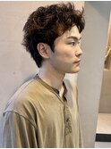 メンズ/ベリーショート/刈り上げない/癖毛/スパイキー/大矢