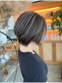 コントラストハイライト×ハンサムショート