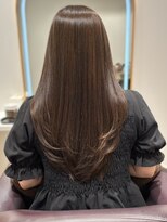 ルイマダーナ 栄店(LOUIMADNA)&nbsp;レイヤーカット ブラウンベージュ 髪質改善トリートメント 艶髪