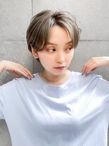 ギークス(GEEKS)&nbsp;【GEEKS渋谷】オリーブグレージュ/小顔/クールショート/襟足短め