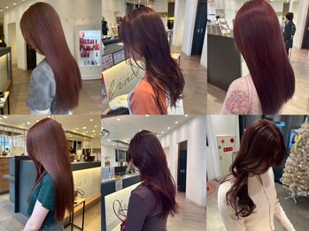 ソワン ドゥ ブレス コフレ あべの店(soin de brace×coffret)の写真/ブリーチを使ったハイトーンで流行りのカラーをオススメします☆デザインカラーでトレンドスタイルに☆