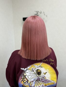 リングバイモアムー(Ring by Moremuu) ブリーチカラー　ピンクカラー