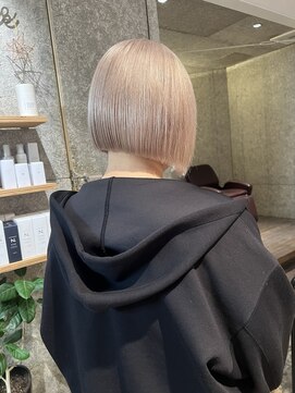 ２ブリーチで作るホワイトベージュ