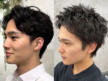 ハーシーバイアポロ 相模大野(HERSHE by apollo)の写真/【21時営業で仕事終わりにも◎】ビジネス/カジュアルもキマる清潔感抜群のメンズヘアが大人気〔眉カット〕