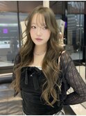 透明感オリーブベージュ×レイヤーカット[吉祥寺]