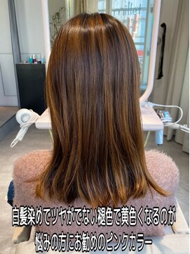 イロドリ 千歳船橋店(irodori) 白髪染めで叶うピンクブラウウンカラー