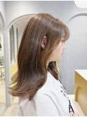 【Tierra美侑】ブリーチなしブラウンベージュで柔らかヘア