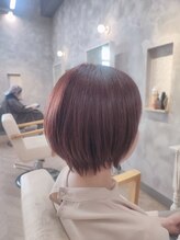 ポノ(pono) 30代40代50代/ショートボブ/ピンクブラウン