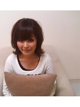 ヘアスペース リピュート(hair space Repute) マッシュミディアムレイヤースタイル