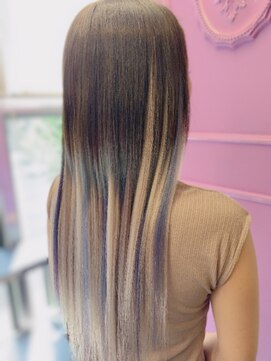 アンリップ ジー(salon unripＧ) h.i  ブルーハイライトグラデーション