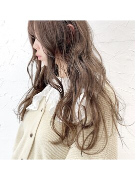 プライズ 表参道原宿店(prize) ミルクティーベージュ透明感カラーハイライト韓国レイヤーウルフ