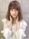 大人可愛い☆ふんわりショコラボブ　小顔　ワンカール　美髪