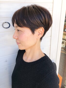 オーシャン(Ocean) ［OCEAN　Hair&Life]濡れ感☆ハンサムショート☆刈り上げ☆