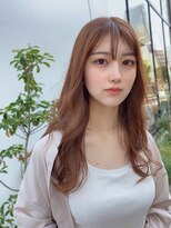 イース バイ アンブルリュクス 北千住(Ease by amble luxe)&nbsp;前髪イメチェンイヤリングカラーラベンダーカラー