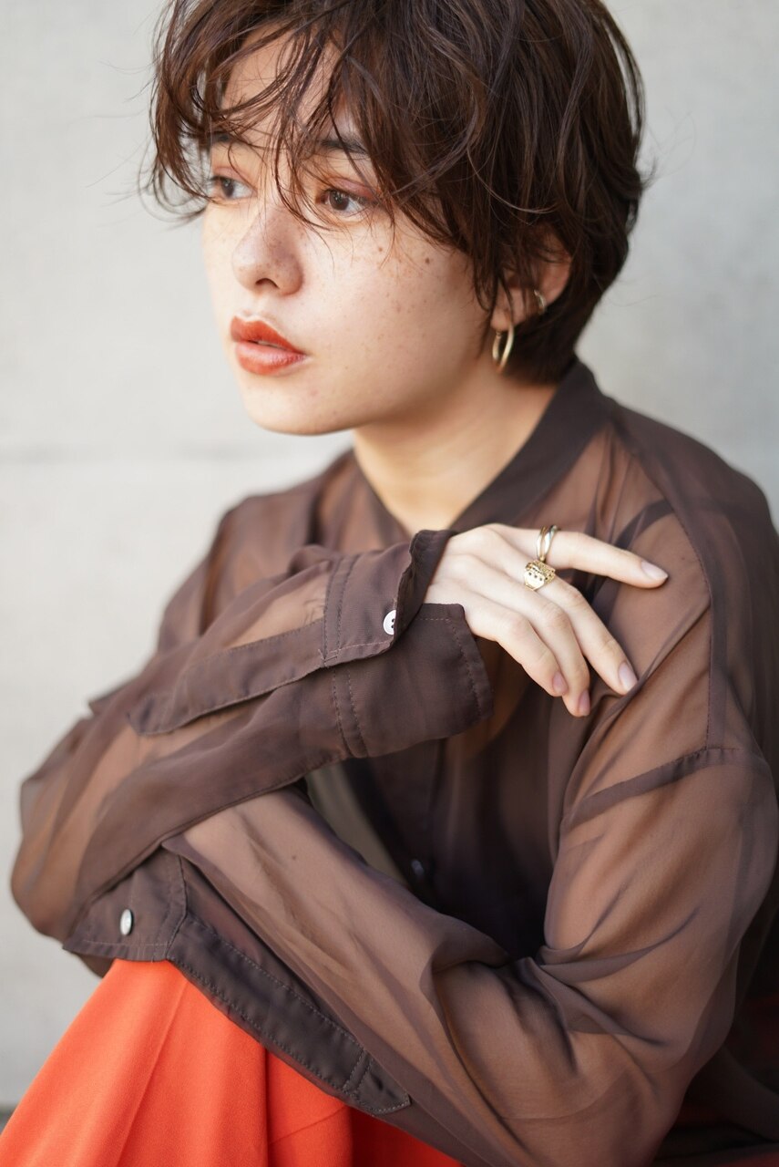 iri〉ショート/ブラウンカラー/ハンサムショート：L118595802
