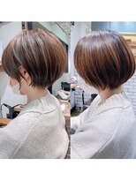 アヴァロン(AVALON) 絶壁解消×くびれ×30代40代50代×前髪長め大人ショートボブ永