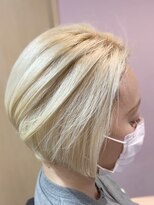 グラッシー センター北店(GLASSI)&nbsp;【GLASSI】大人かわいい小顔ショート★ハイトーン★脱白髪染め