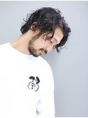 MAN’SHAIR 波巻きパーマツーブロックマッシュ