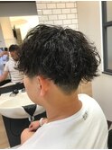 波打ちパーマ