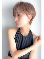 フラミューム 恵比寿(flammeum)&nbsp;大人可愛い20代30代40代黒髪前下がりショートボブ丸みショート