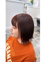 リアン バイ キートス(Lien by kiitos)&nbsp;暖色カラー/ボブ/ オレンジカラー