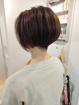 ヘア ケア ディエイチケー(HAIR CARE DHK) 刈り上げ前下がりショートボブ