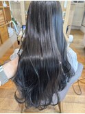 グレージュ 透明感カラー シアーグレージュ ブリーチなし