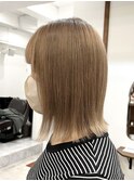 ROUIS 津田沼 ブリーチありのベージュカラー