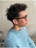 波巻きスパイラルパーマ/ツイストスパイラルパーマ/メンズカット