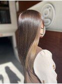 透明感たっぷり！インナーミルクティーカラー