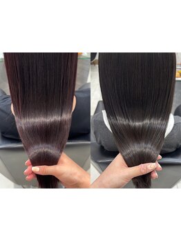 あなたの髪質・状態を見極めた最適な施術で、指通りなめらかな極上ストレートに変身♪