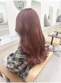 【ビフォーアフターあり】透明感/艶髪/ピンクブラウン