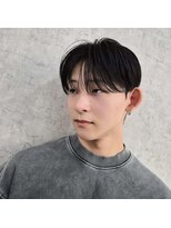 エイル 北堀江(Eir) コンマヘア ダウンパーマ シースルー カルマ 韓国風