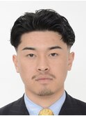 短髪フェード+フェザーパーマ