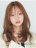 小顔似合わせシースルーバング韓国魅せくびれミディアムレイヤー